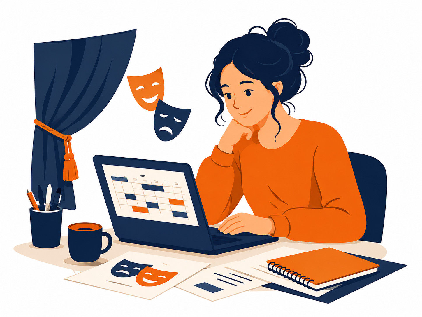Organiser illustration